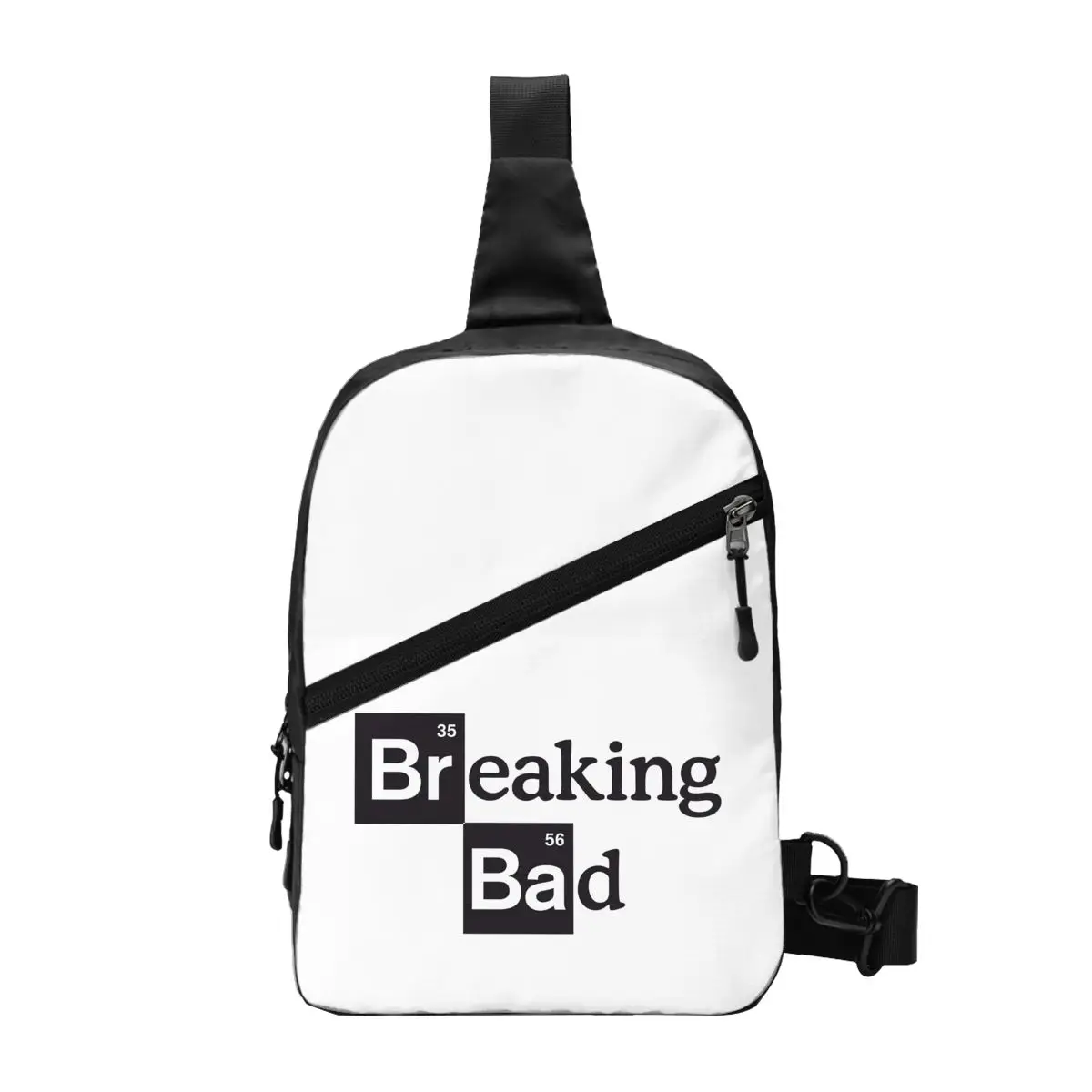 Cool Breaking Bad Logo Sling Bag per viaggi escursionismo uomo TV Show Heisenberg Crossbody Chest zaino spalla Daypack