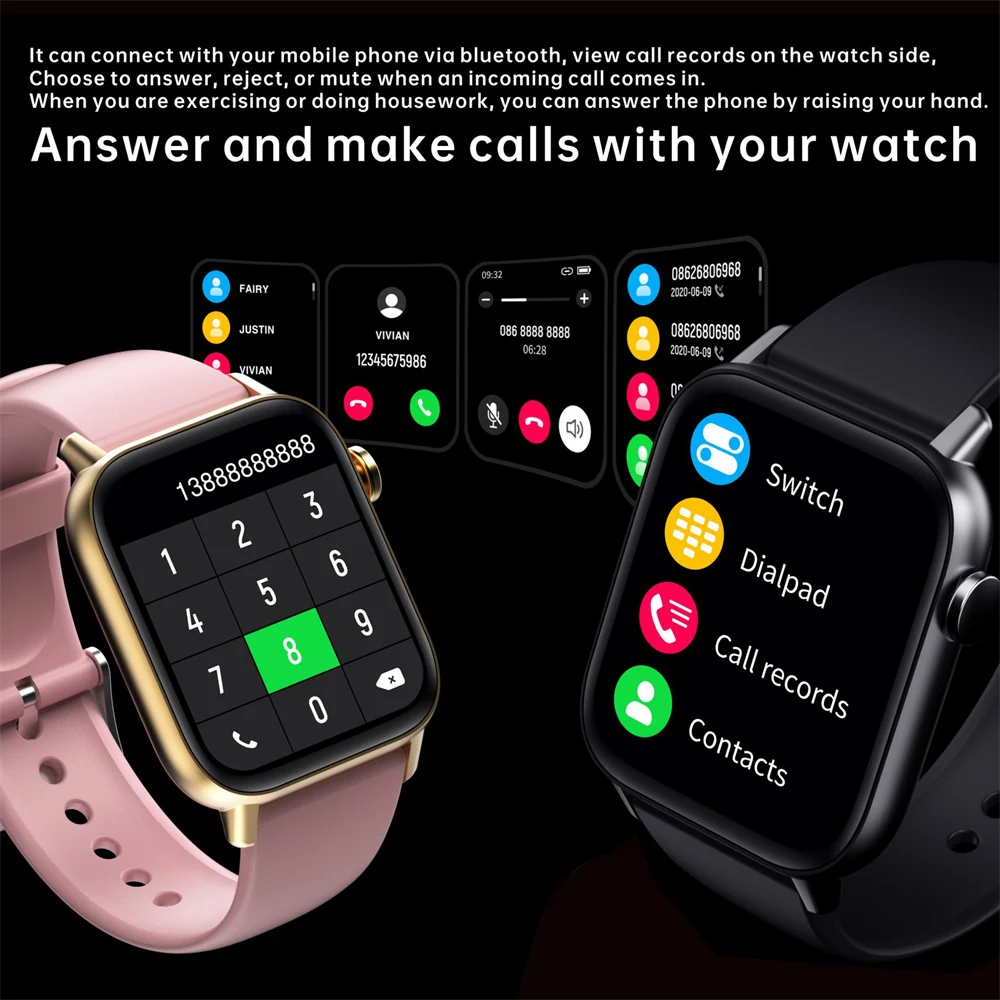 2023 Bluetooth Call Smart Watch Men 1.72 