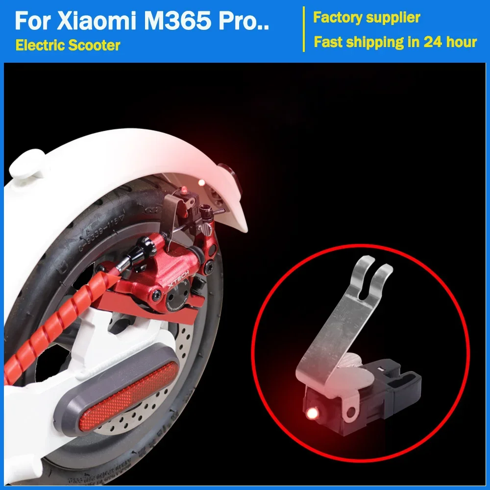 Portable Waterproof Nano Bike Brake Red LED light Safe Indicator Bicycle Lights For Xiaomi M365 pro Electric Scooter Accessories