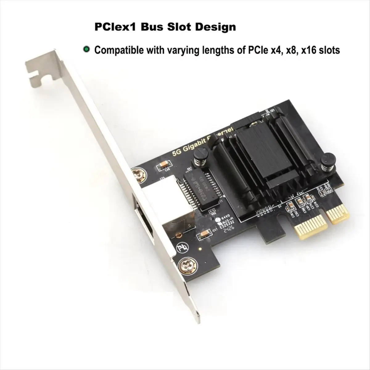 2026 جديد + 5G Pcie إلى RJ45 بطاقة الشبكة RTL8126 رقاقة جيجابت إيثرنت PCI بطاقة الشبكة السريعة 10/100/2500/5000Mbps لسطح المكتب
