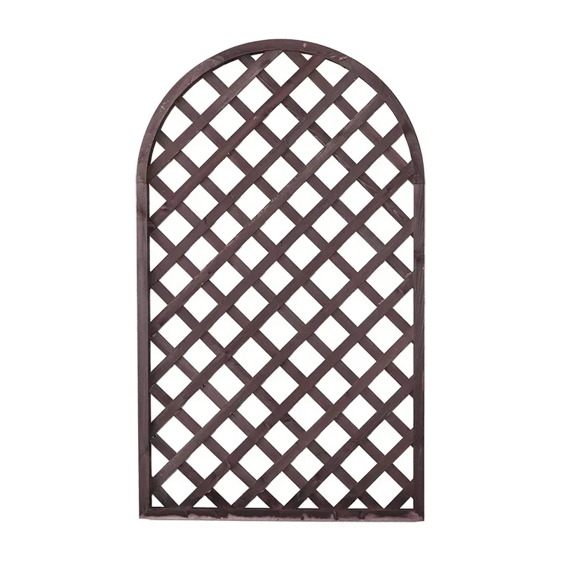 Antiseptic Wood Lattice Outdoor Semicircle Grid Flower Stand White Fence Fence Corral Courtyard Lattice Garden Fence