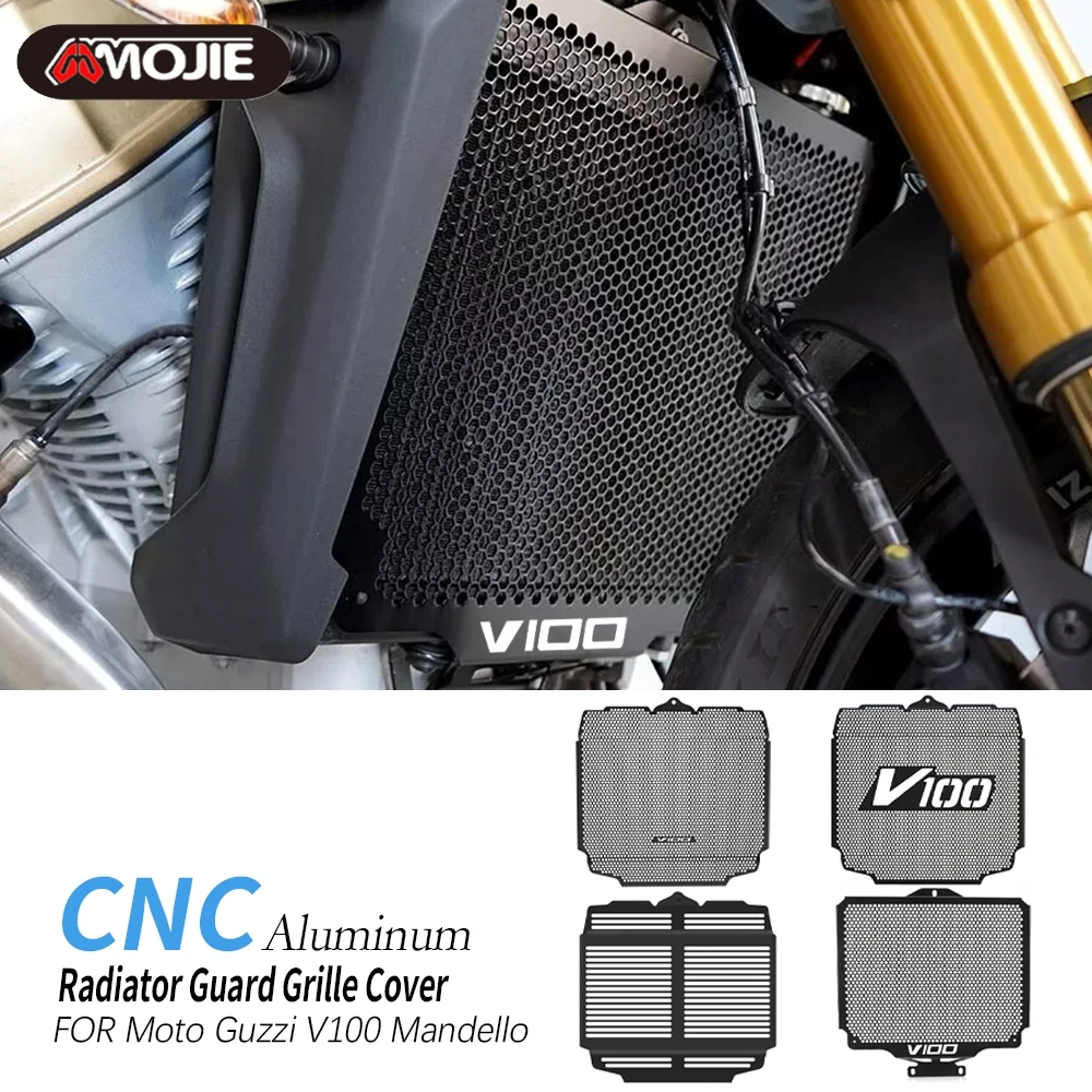 

For MOTO-GUZZI V 100 V100 Mandello/S 2023 2024 Motorcycle Radiator Grille Cover Guard Protection Protetor Stelvio 1000 2024-2026