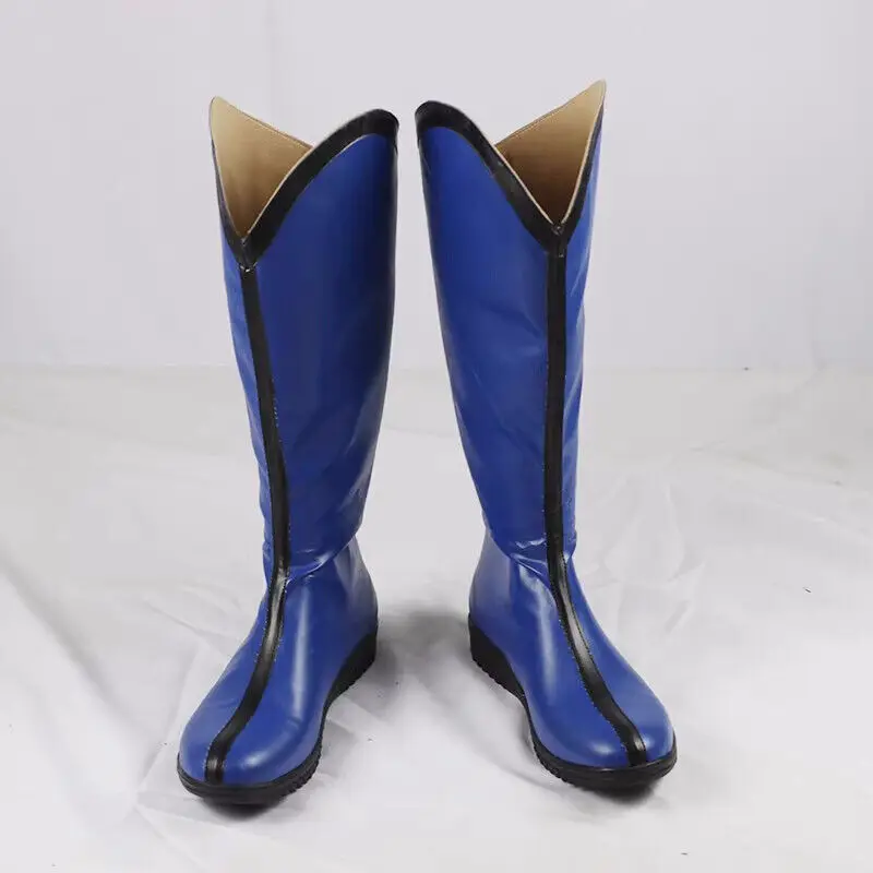 Deadpool 3 X-Men Wolverine Cosplay Shoes Boots Leather Customized Men Blue Shoes