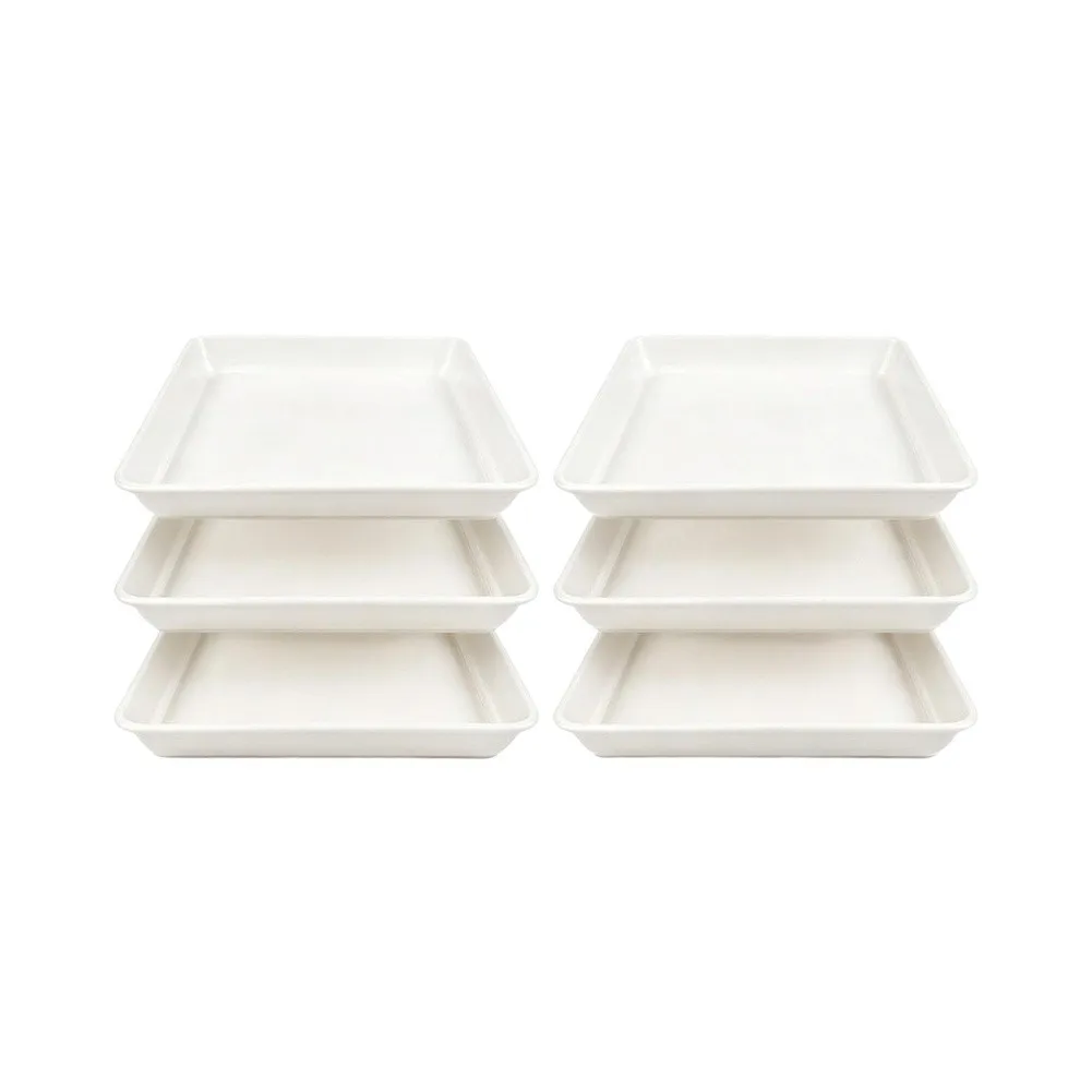 6PCS Stepping Stone For Mold Square Plastic Paving Brick For Mold 12x12 Inches For Lawn Patio Yard Garden Tools Parts