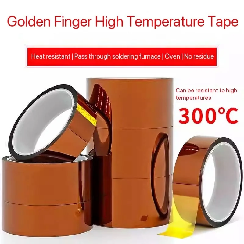 

Высокотемпературная лента Gold Finger, термостойкая клейкая лента, полиимидная лента PI, промышленная паяная термостойкая лента