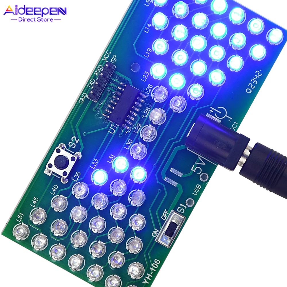 Elektroniczny Klepsydra LED Światło Analogowa Klepsydra DIY Regulowana Prędkość Elektroniczny Eksperyment Edukacyjny Moduł Ćwiczeń Lutowania