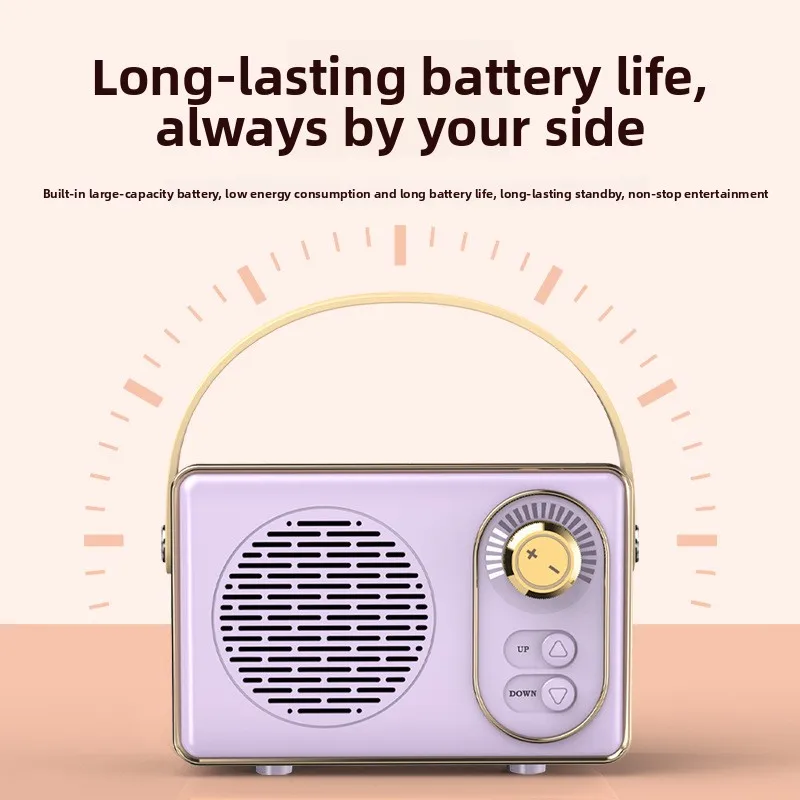 Mini Retro-Style Bluetooth Speaker: Instagram-Featured, Portable & Wireless Outdoor Speaker