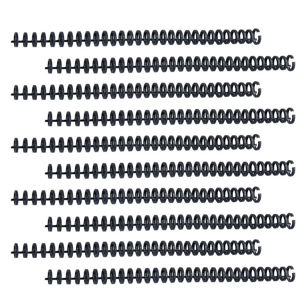 

10Pcs Plastic Notebook Spines Spiral Binding Coils for DIY Notebooks Smooth Polished Edges Easy Hand Open Close Cut to Size