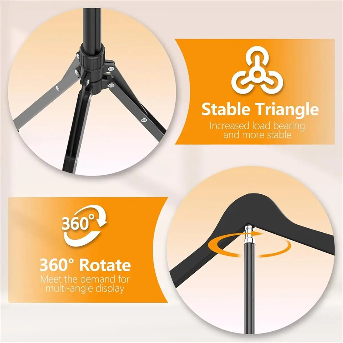 newA10R Adjustable Shirt Display Stand 32-63 Inch, Foldable Clothing Display Stand Mannequin Torso for Retail Vendors