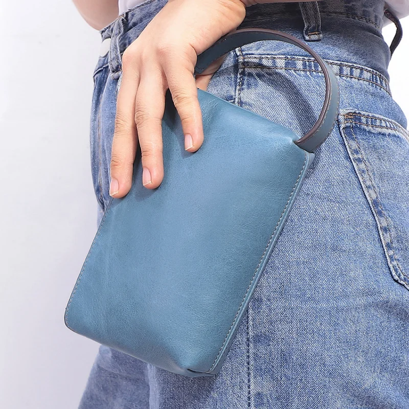 

-border new arrival Women's Handbag First Layer Cowhide Multifunctional Mobile Phone Bag Women's Handbag Casual Leather Wom