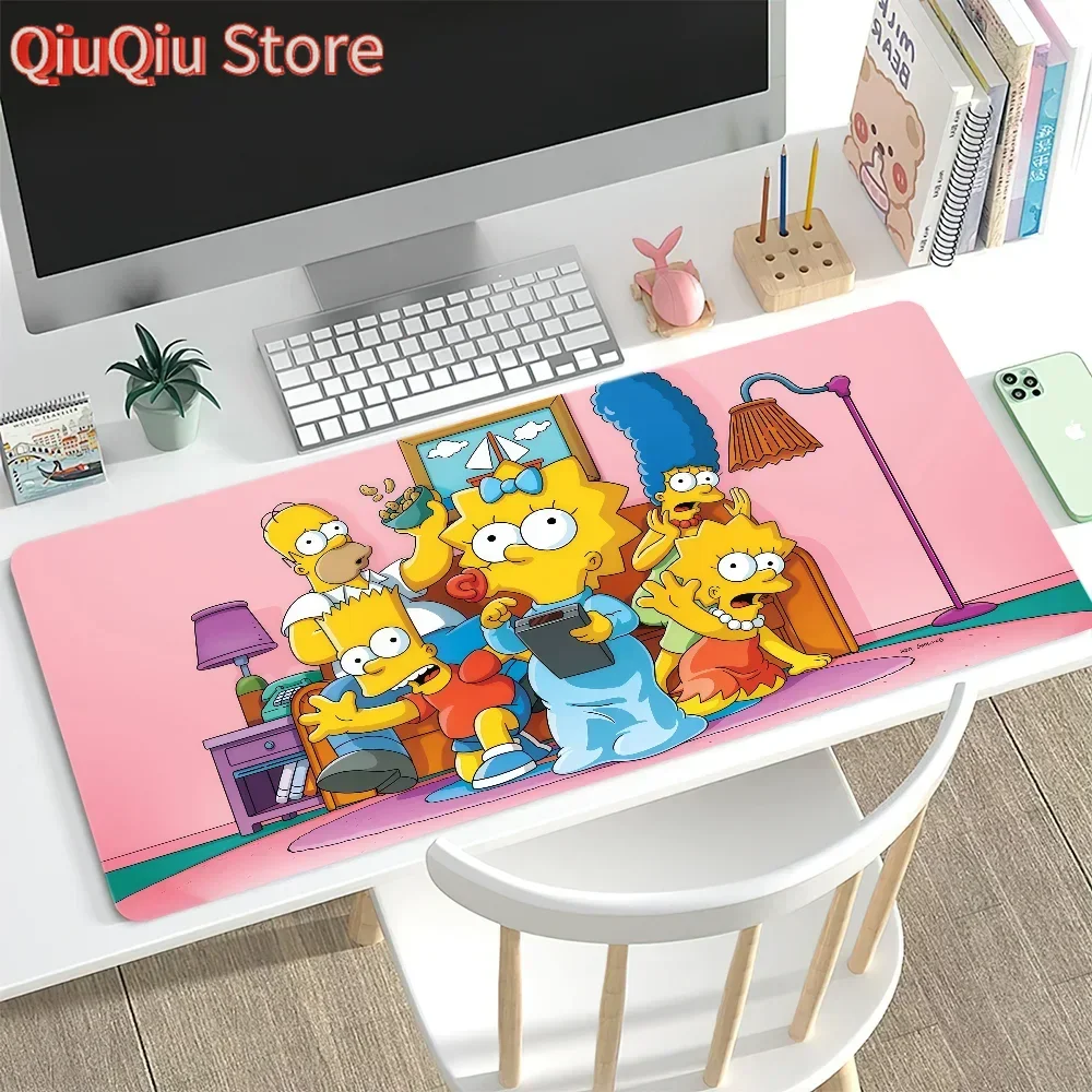 

Mouse The Pad Funny S-Simpsons Anti-fray Home Custom Ergonomic Office Rubber Large Desk Mat Keyboard Cartoon PC Non-slip