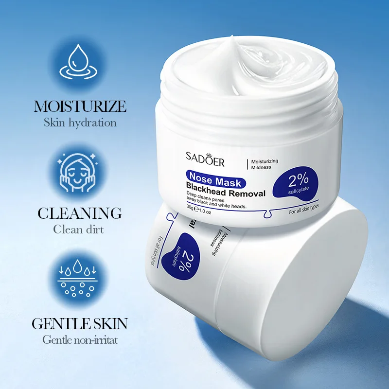2% Salicylic Acid Blackhead Remover Mask Gentle Hydration Deep Pore Cleansing Cream Daily Pore Oil Control Cleansing