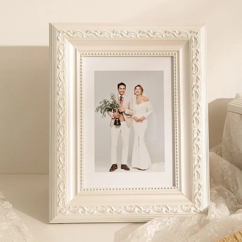 European Vintage Wedding Photo Frame Classical High-end Style Large-sized Photo Frame Wall Mounted 10 Unch Family Photo Frame