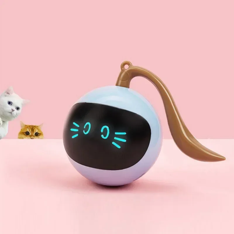 

Automatic Smart Cat Toy USB Interactive Electric Jumping Ball Self Rotating Toys Rolling Jumping Ball For Pet Kitten Dog Kids