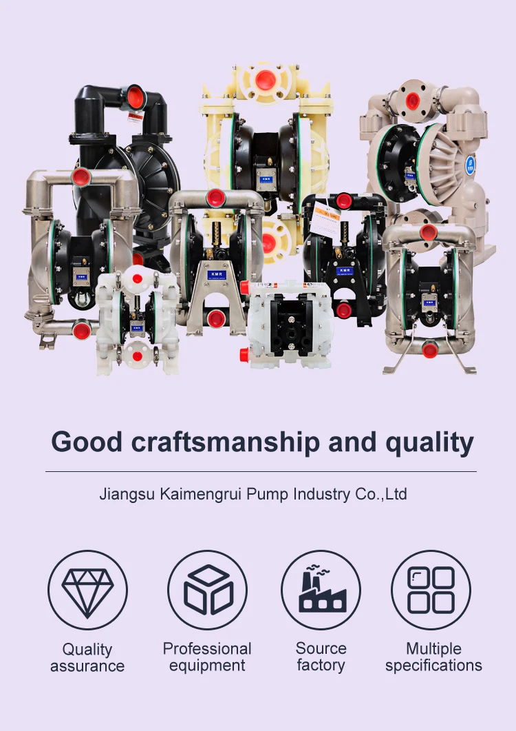 K-666270-244-C Pompa a membrana pneumatica da 2 pollici in lega di alluminio / Pompa pneumatica a doppio membrana