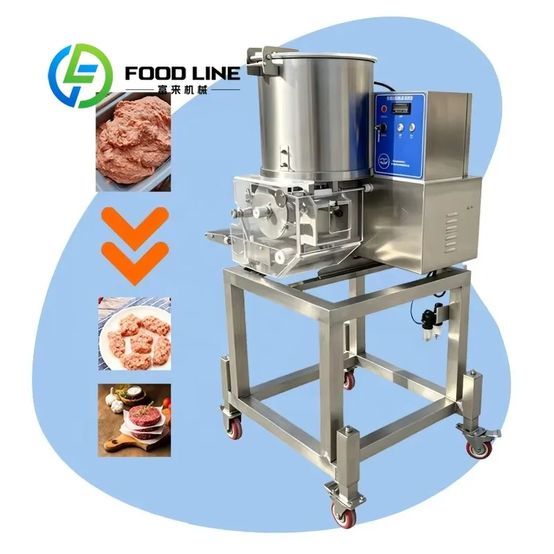 Meat Patty Forming Machine, Modular Easy‑To‑Repair Structure Long‑Life Industrial Hamburger Meat Patty Making Equipment