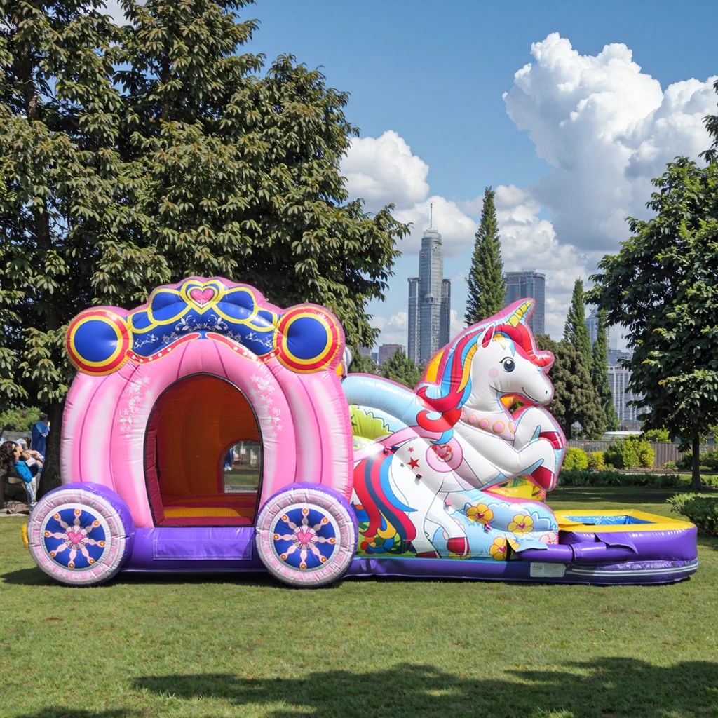 

Premium Kids Bouncy Castle with Slide - Inflatable Jumping Castle for Safe & Fun Play