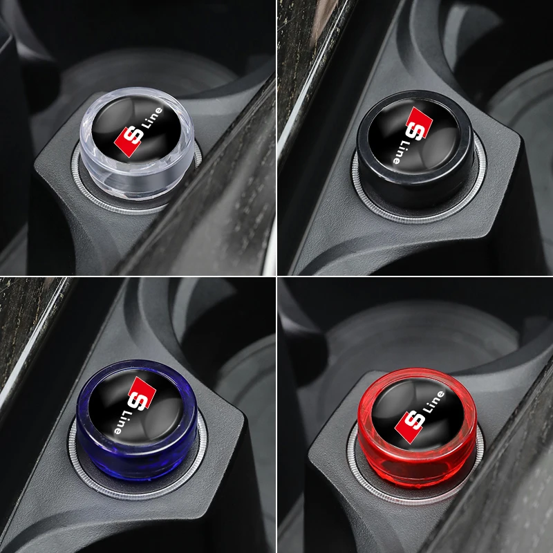 Car Cigarette Lighter Cover DustProof Decoration Cap For Audi Sline A1 A2 A3 A4 A5 A6 A7 A8 Q1 Q2 Q3 Q4 Q5 Q6 Q7 Q8 TT RS6 S5 C6