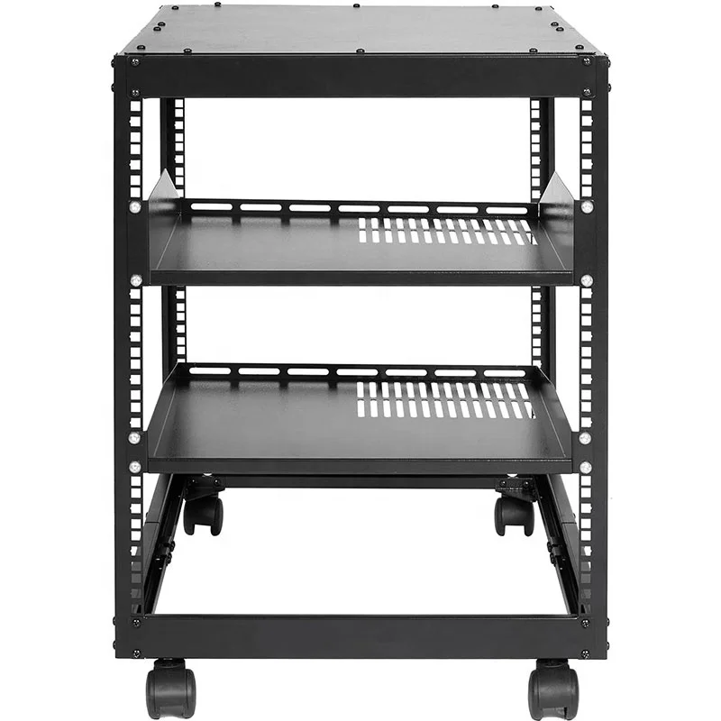 OEM 23 '-40' Adjustable Depth Freestanding or Wall Mounted Web Server Rack 12U Open Frame Inventory Used Server Rack