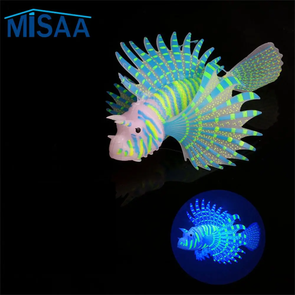 Fish Tank Decorations Good Flexibility The Visual Effect Is Very Good Silicone Material Blue Fish And Aquatic Products Beautiful