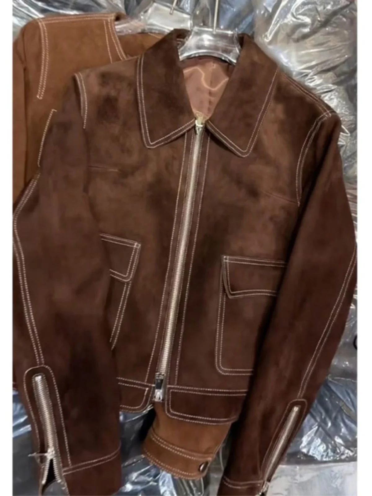 

Browan ort Jaet Women's Vintage Sle Commute Wind Brown Coat Unique Good Looking Money Old Faioned New Arrival 2025