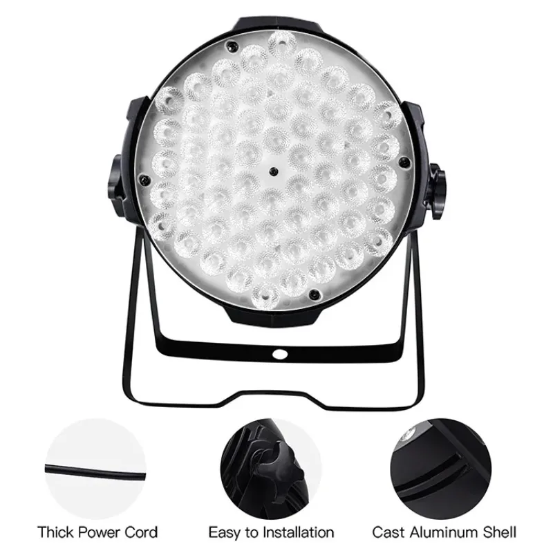 

【Best-selling】Big Dipper LPC007 Plus RGBW 60*3W RGB 3 IN 1, LED Party Par Light with Dmx Sound Control, Stage Lights 190W Rating