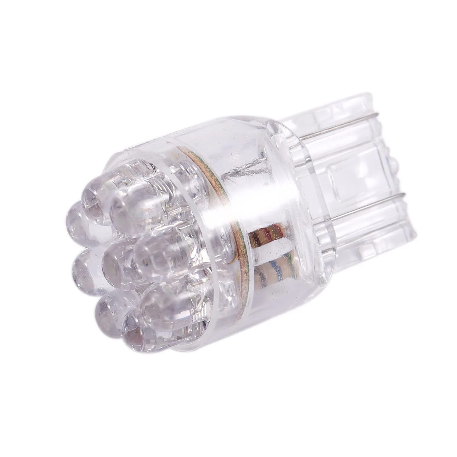 ABZV-2X 흰색 T20 7443 7440 9 LED 브레이크 방향 지시등 후방 조명 전구 램프 DC 12V