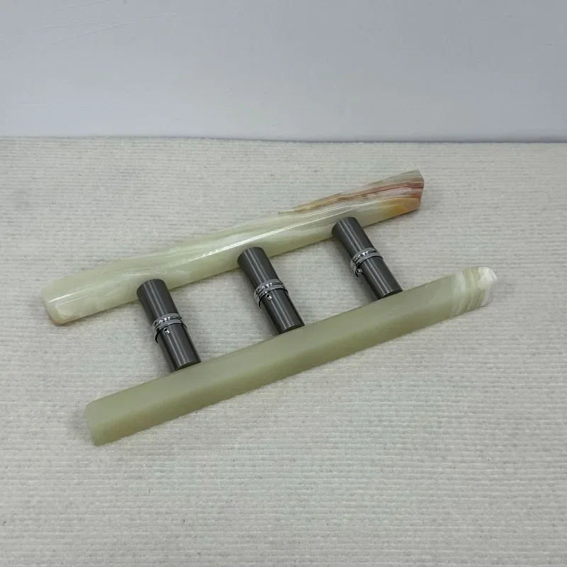 【Natural】Nordic Luxury INS Style Natural Marble Handle, High-End Large Pull for Hotel, Clothing Store, Cafe Glass Door