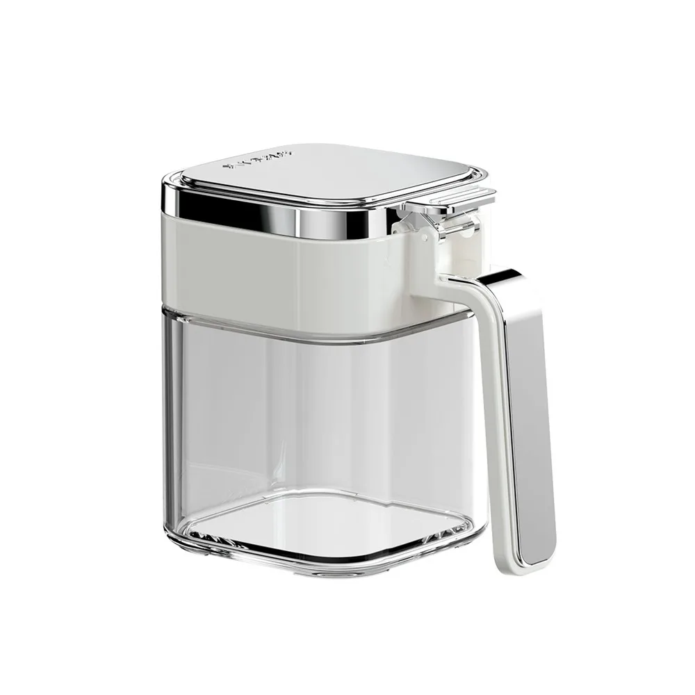 

Practical 380ml Glass Seasoning Box Sealed Leak-proof Condiment Seasoning Jars with Lid Waterproof Salt Container Kitchen