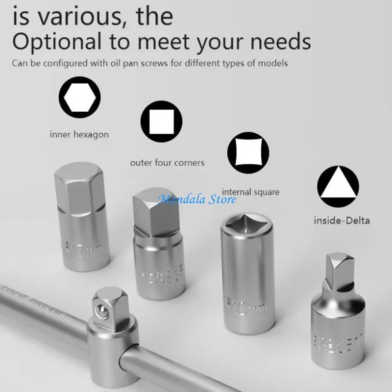 U2JC مجموعة أدوات السيارات الكاملة 18 قطعة مع مقبس مقاوم للتآكل مفتاح رافعة عالمي وحاوية تخزين محمولة #5