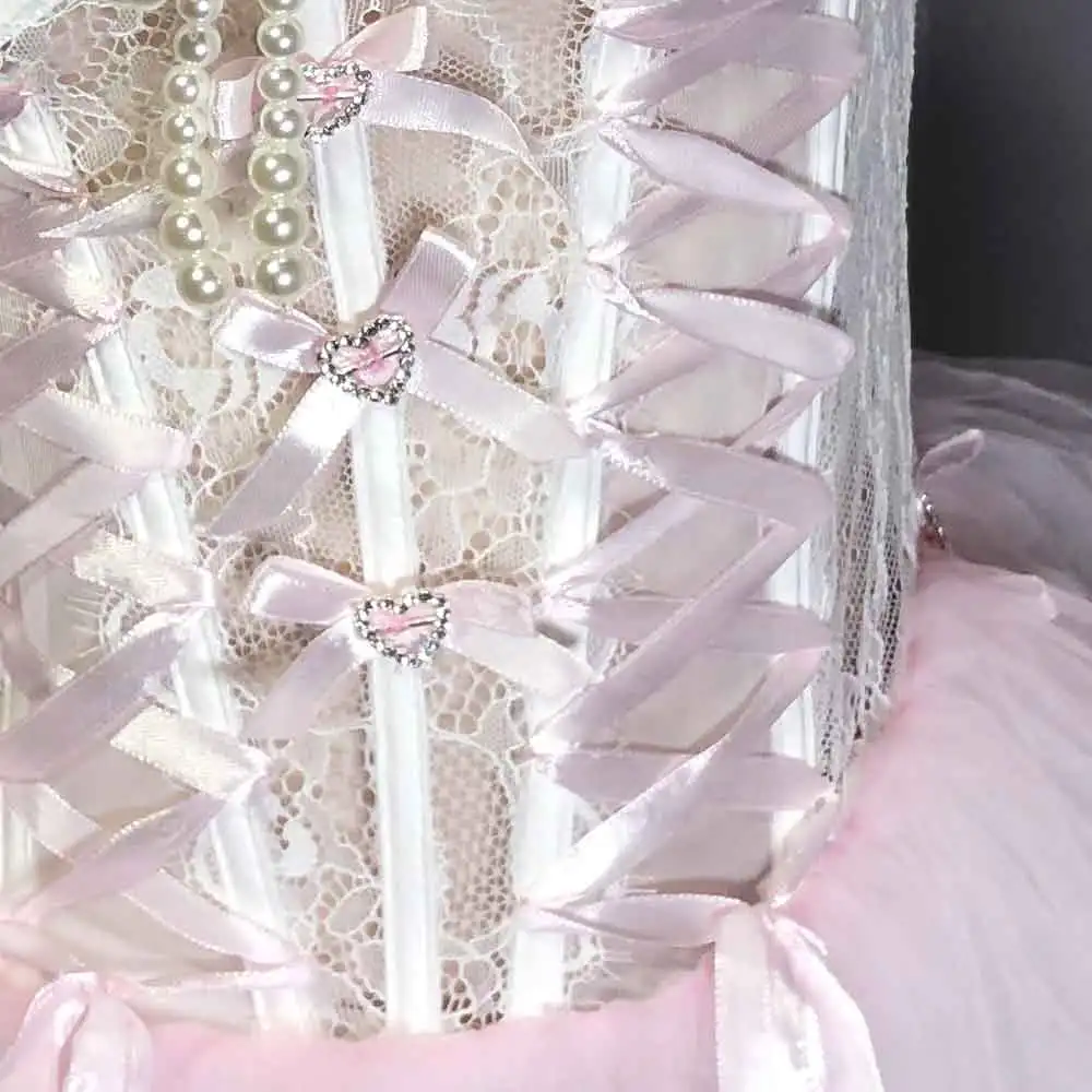 Sukienka gotycka Kokarda Vintage Lata 90. Eco Punk Rock Nastolatki E-Girls Ręcznie Robione Y2K TOPY Emo Digital Kawaii Harajuku Goth DIY Grunge