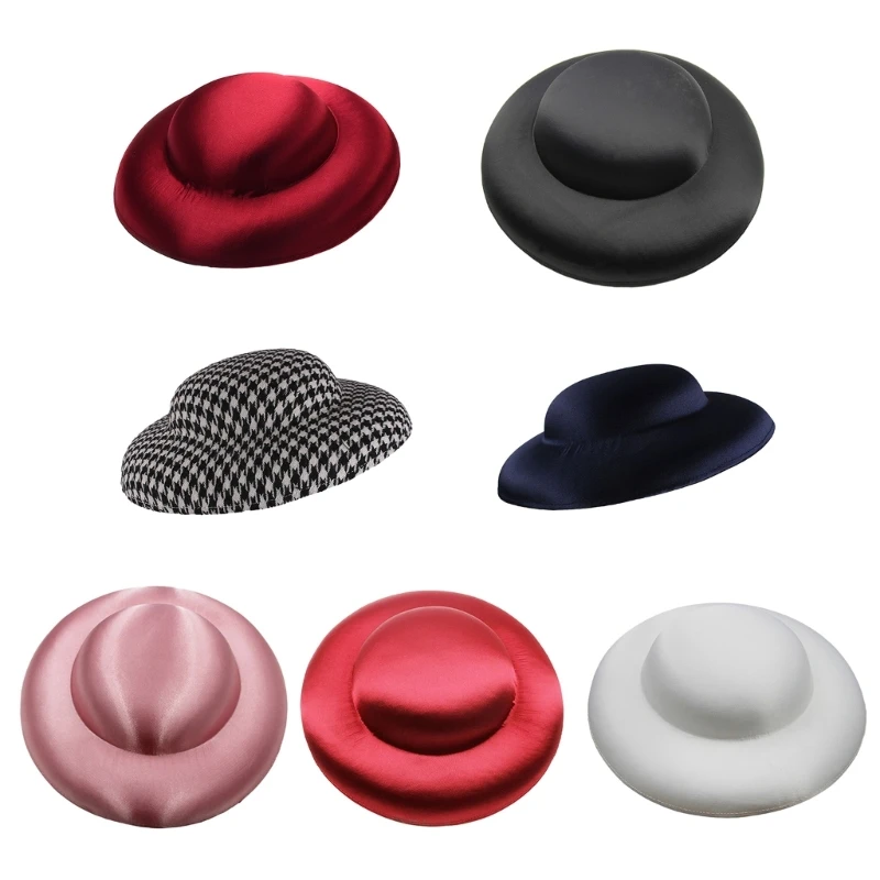 Elegant Millinery Fascinators Gasket Hat DIY Pillbox Hat for Makeup Party for DIY Tea Hat Fascinators Multicolor