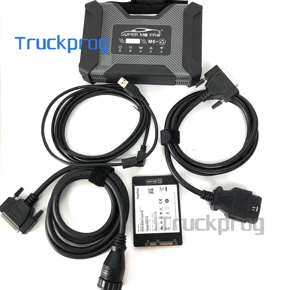 

For B-e-n-z Dealer Diagnosis Car Truck Bus Van Scanner Super MB Pro M6 New for B-m-w M6 Plus Doip Vci Wifi Update of Star C4 C6