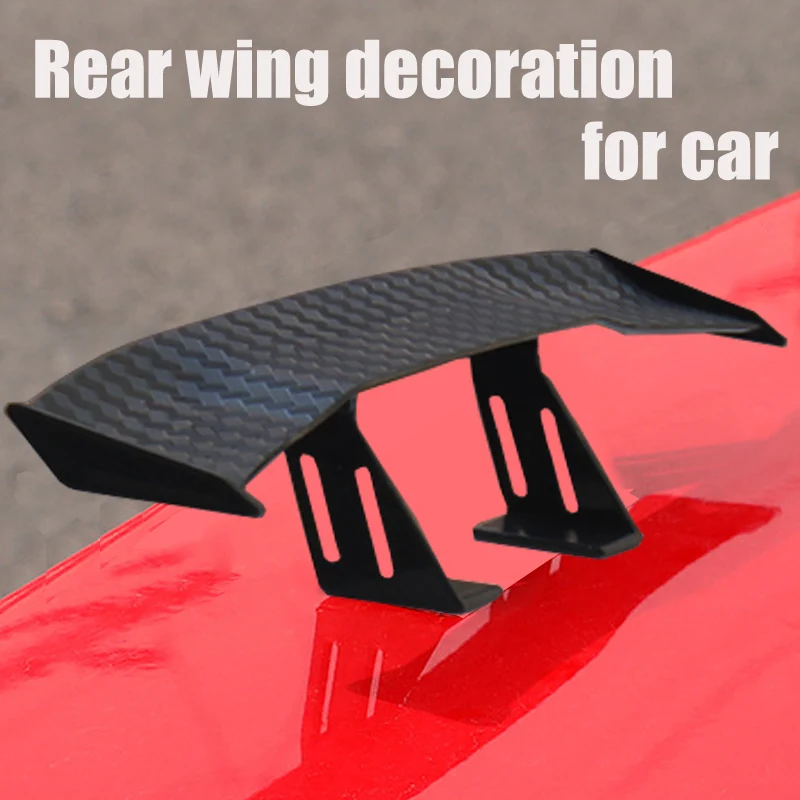 Universal Car Tail Wing Decorative Vehicle Mini Rear Wing Decorate Small Tail Rear Wing Auto Modification No Punch Car Accessory