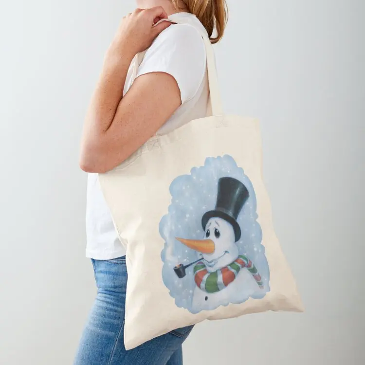 Snowman Tote Bag Women's shopper bag shopping cart bags free delivery bags