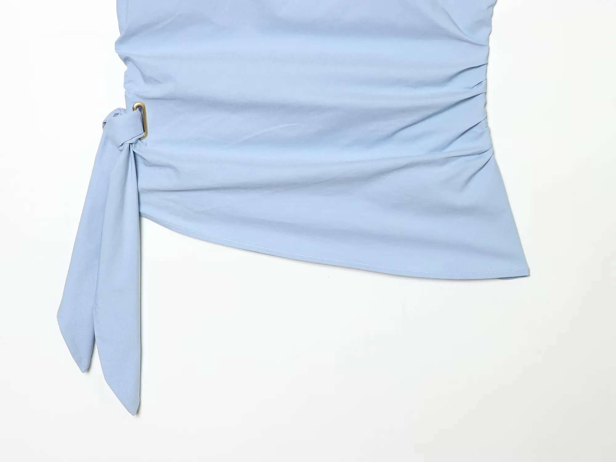 TFMLN 2026 Damen Sommer Tanktops Lässiges Basic Ärmelloses Shirt Eleganter Schräghals Einfarbig Schmal Geschnitten Urlaubs-Modekleidung – Detail 7