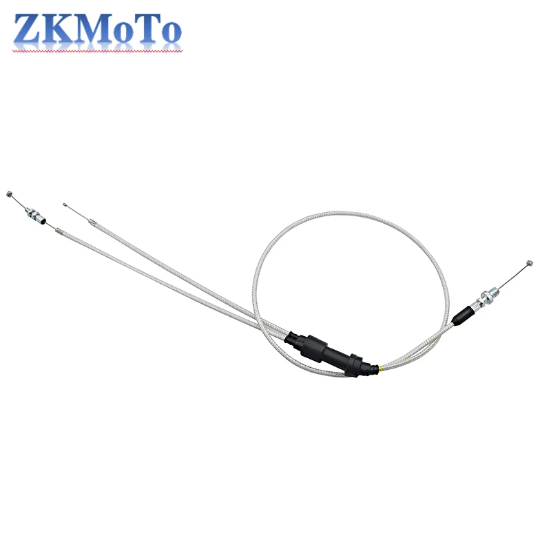 Carburetor Dirt Bike Dual Throttle Grip Cable Wire for PZ30mm Accelerate Pump Carb Modified Carburetor Extended Dirt Bike