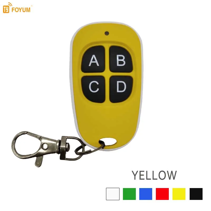 433MHz  Universal Garage Door Opener Remote Control,Various Colors，Clone Code Duplicator For Gate Garage Door White Box