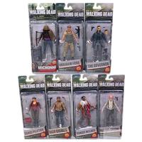 Movie The Walking Dead Characters Rick Crimes Michonne Bungee Ford PVC Action figure Collectible Model Toys 15cm