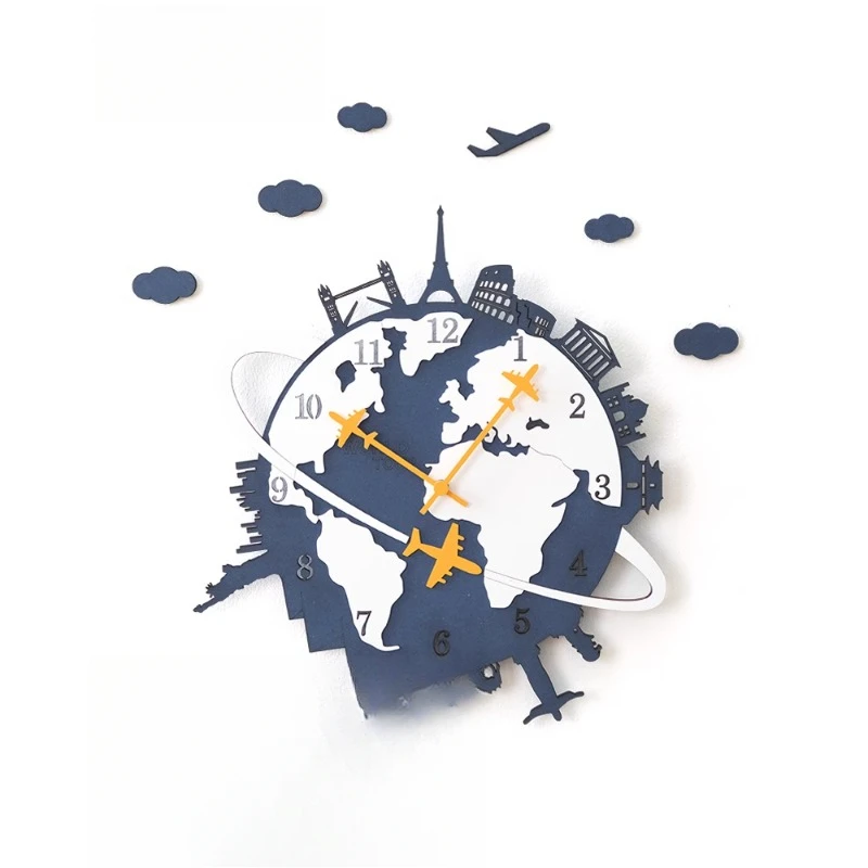 

Wall clock creative living room modern American personalized wall watch silent clock home decoration quartz clock