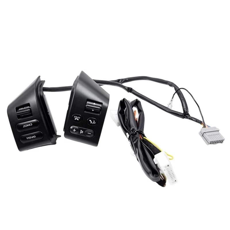 For Nissan Tiida Livina Sylphy Compatible Car Steering Wheel Button With Adapter Cable Volume Control Switch Cruise Adjust