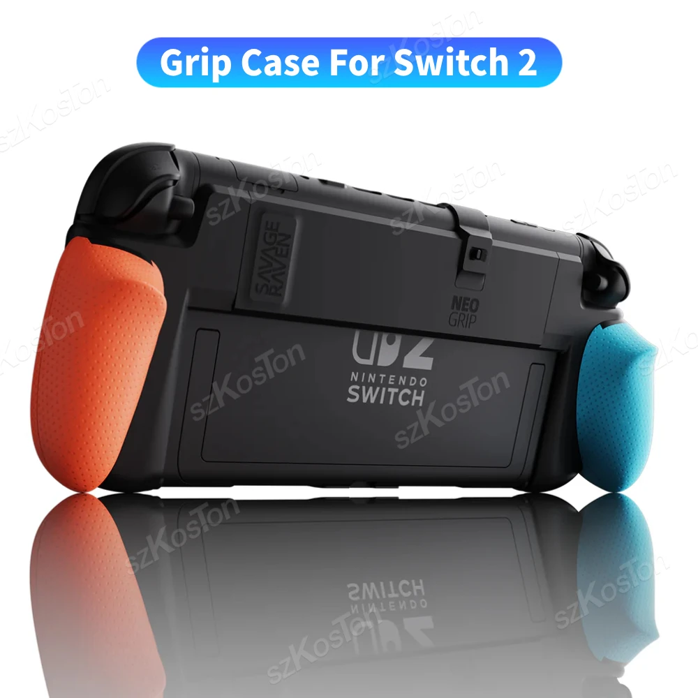 for Switch 2 NeoGrip with Replaceable Grip Protective Case Hard Shell Grips for Switch 2 Accessories From Savage Raven