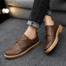 Handmade Leather Casual Men Shoes Comfortable Leather Casual Shoes Men Loafers Hot Sale Moccasins Driving Shoe Big Size 39-44