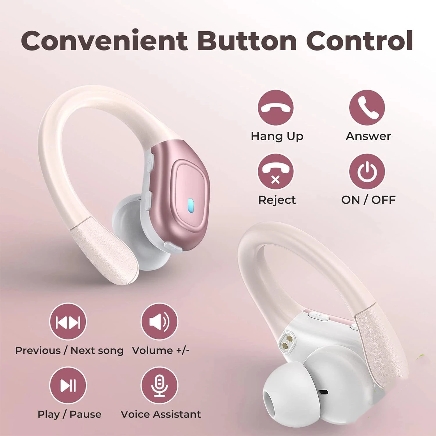 

ChengTuo BX28 Earphone ENC Noise Cancelling Headphones Bluetooth5.3 music headphone For IPhone/xiaomi IP7 Waterproof