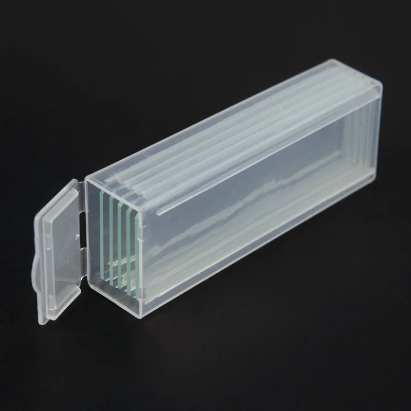 10 pz 1mm di Spessore cavità coperture in vetro vetrini singoli per microscopio concavo vetrini in vetro riutilizzabili laboratorio bianco campione di copertura in vetro