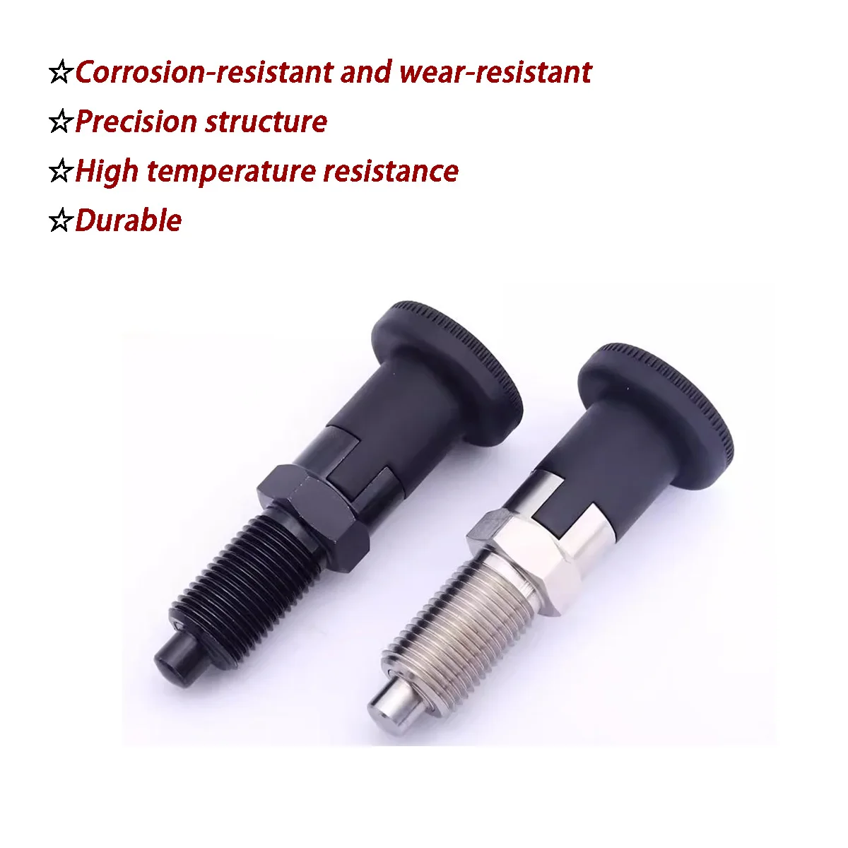 

Knob Plunger Locating Pin - Carbon Steel/Stainless Steel Self-Locking Reset Index Pin M10 M12 M16 M20