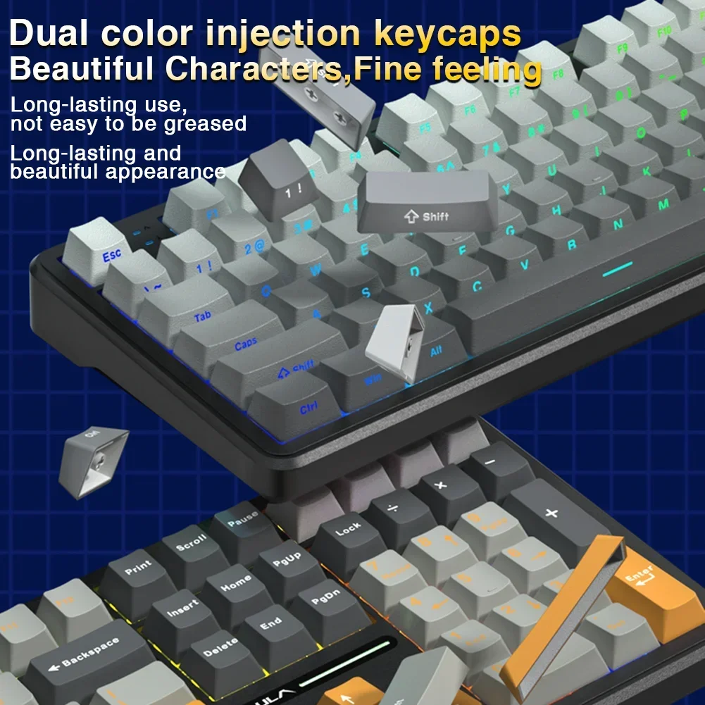 AULA F108 Keyboard 100% Layout 1K Polling Rate Mechanical Gaming Keyboard Hot Swappable Linear Switch with Macro Software image 2
