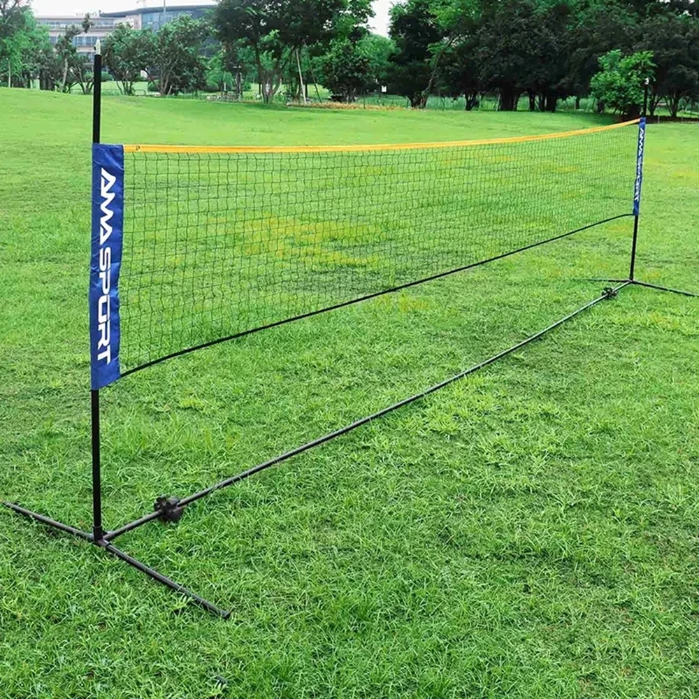 Treinamento Profissional Esporte Padrão Badminton Net, Fácil Configuração Outdoor Tennis Mesh Exercício, Voleibol Net, 3.1 m, 4.1 m, 5.1 m, 6.1m