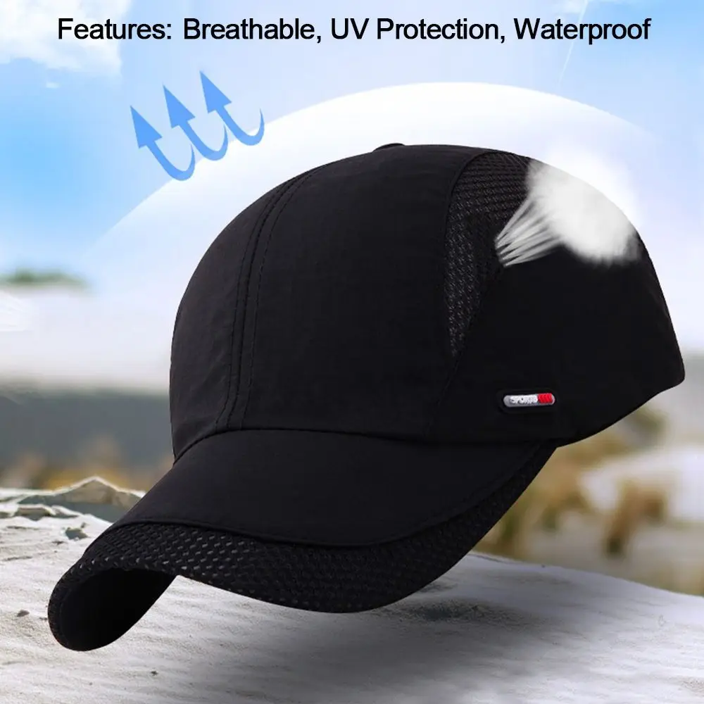 Unisex Breathable Quick Dry Mesh Baseball Cap Running hat Sun Hat Outdoor Space Baseball Cap