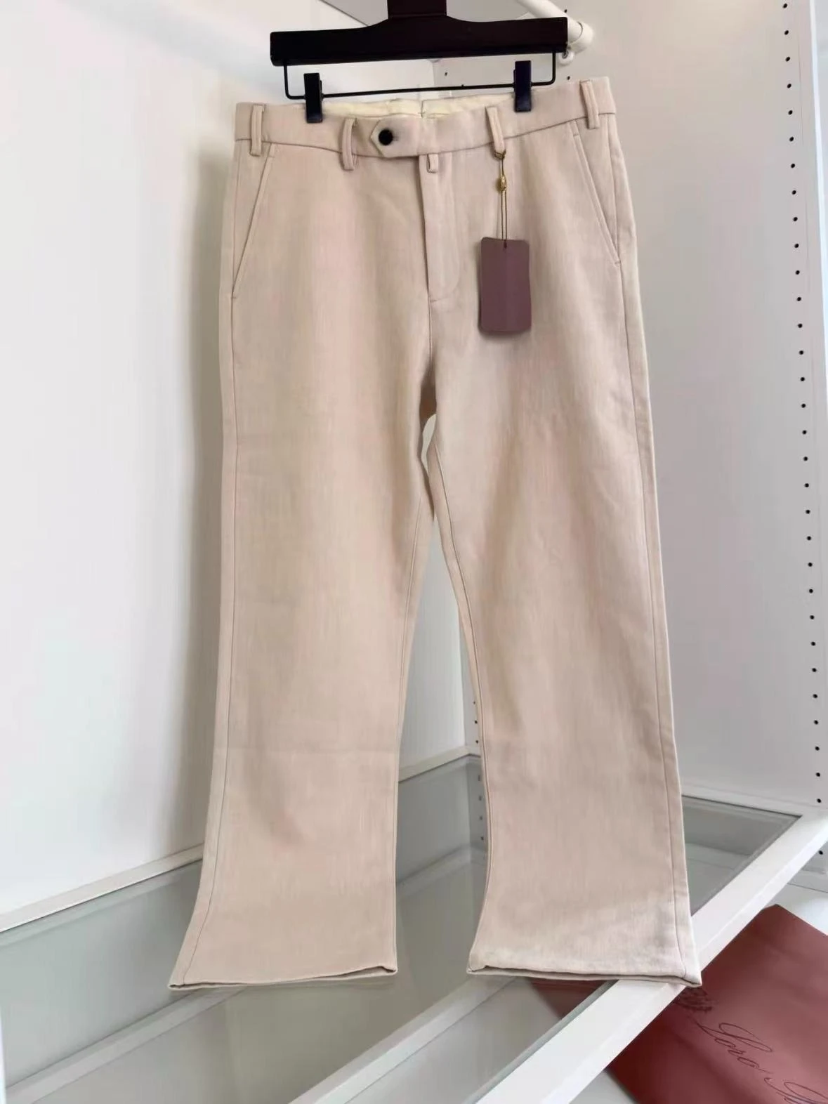 

LP 25aw Итальянские льняные прямые брюки